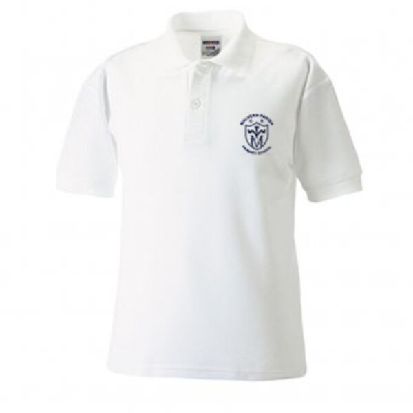 Malvern Parish White Polo Shirt Thumbnail